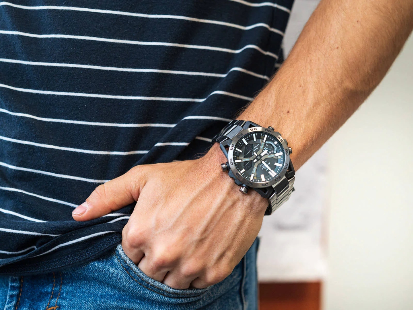 Ceas Barbati, Casio Edifice, Bluetooth Smartphone Link ECB-2000DC-1AEF